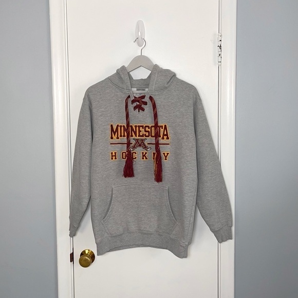Y2K Minnesota Gophers Hockey Hoodie Sweatshirt - Picture 1 of 4